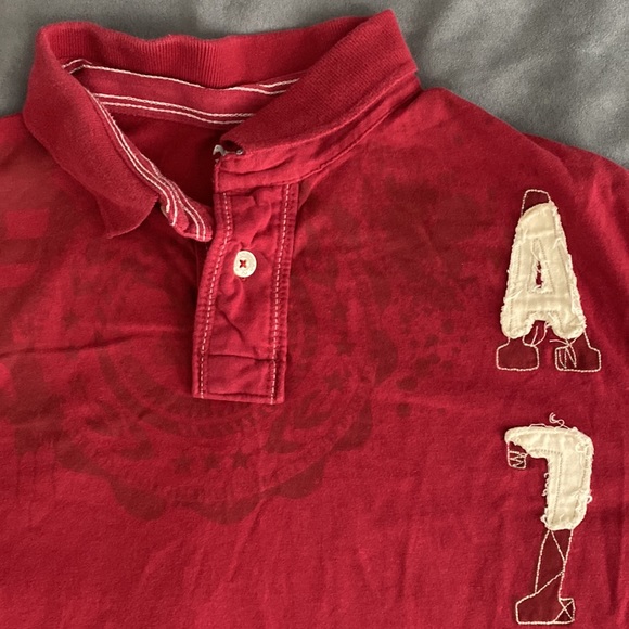 Arizona Jeans deep red A75 polo shirt - Picture 4 of 15